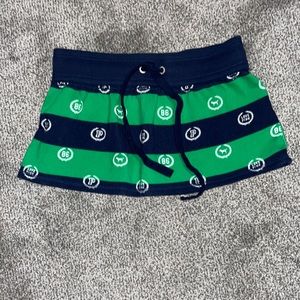 Pink, mini skirt, size extra small, blue & green